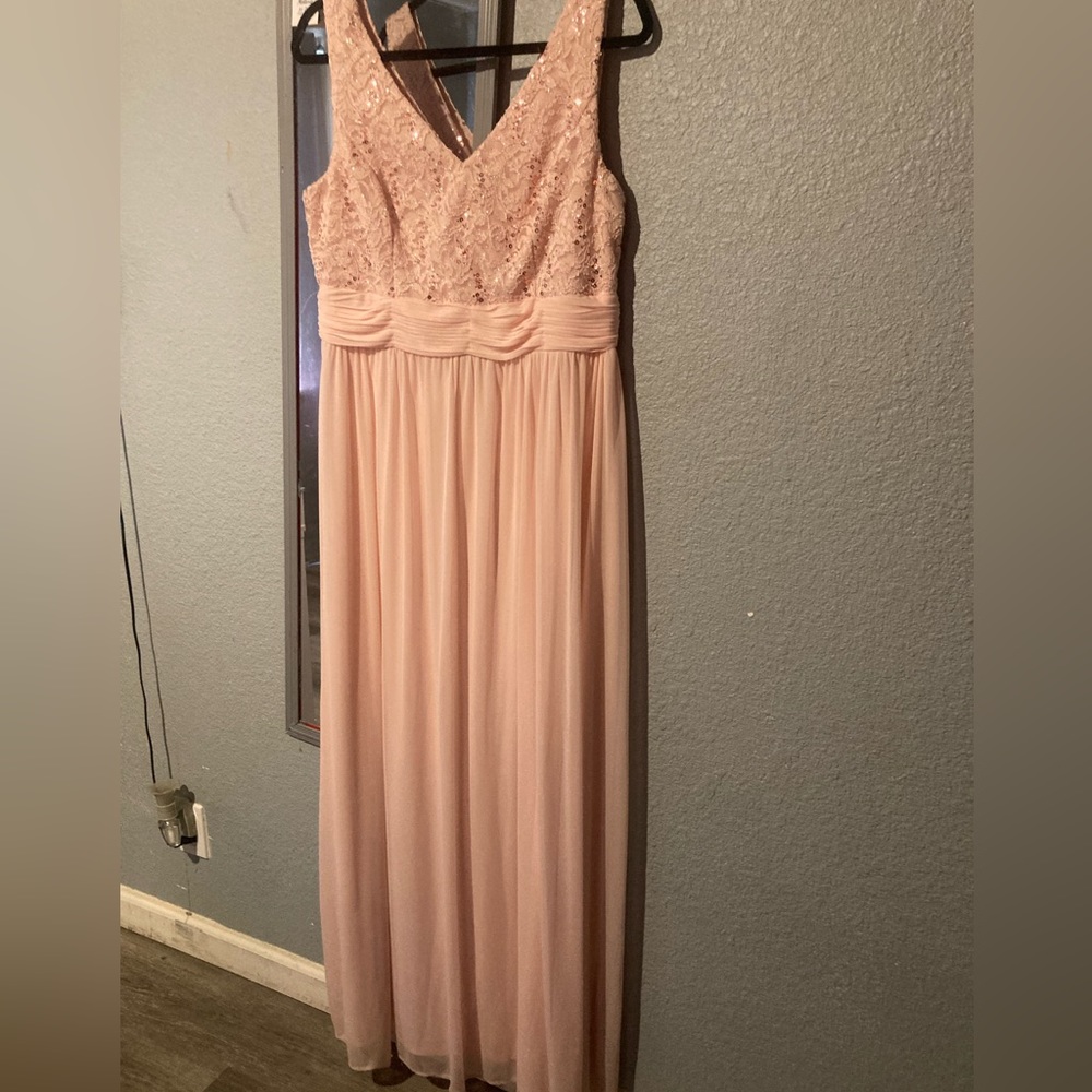 Pink long dress